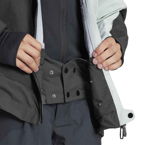 adidas Terrex Techrock 3 Layer RAIN.RDY Jacket Black/Silver Size XL IB4218 $500 - Picture 4 of 7