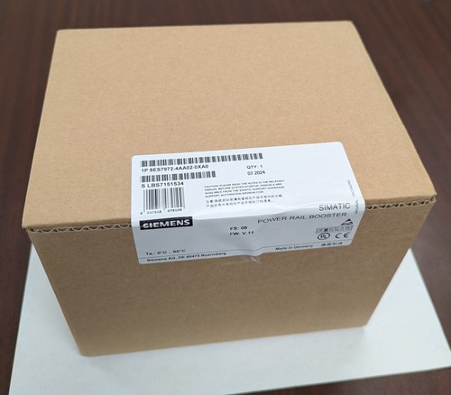 Siemens 6ES7 972-4AA02-0XA0 Power Rail Booster New - Factory Sealed Box Free Tax - Picture 1 of 2