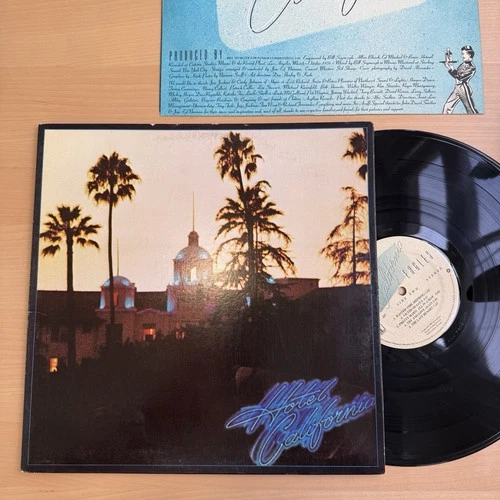 Eagles Hotel California 1976 LP 1st US Pressing Complete W/Original Lyric Sleeve