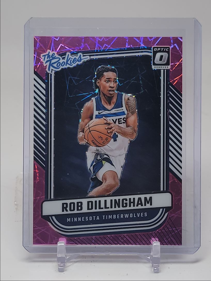 ROB DILLINGHAM 2024-25 DONRUSS OPTIC THE ROOKIES PINK VELOCITY RC /79 Q0234