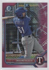 2022 Bowman Chrome Prospects Mega Box Fuchsia Mojo Refractor Maximo Acosta 0z44