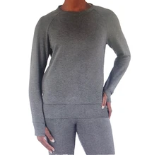 NWT Member's Mark Women's Gray Modal Blend Soft Fleece Crewneck & Joggers Set M