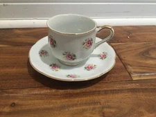 Teacup and Saucer Set FTD  Extra Touch Pink Roses