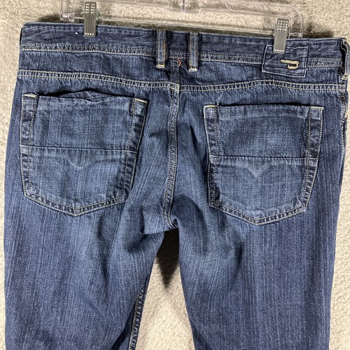 Jeans Diesel Zathan Bootcut Hombres 36 Azul Botón Mosca Rockabilly Americana Denim - Imagen 13 de 20