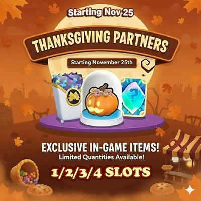 Partners Slots Mono_poly Thanksgiving Event Full Carry 80K Points Cheap & Fast 
