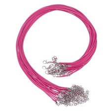 20Pcs Waxed Necklace Cord Bulk Fuchsia 1.5mm Dia 18" Necklace String Rope