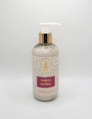 Bath & Body Works Vanilla Nutmeg Aromatherapy Moisturizing Body Lotion 8 oz New