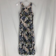 Tommy Hilfiger Pink Floral Size 2 Maxi Sleeveless Dress
