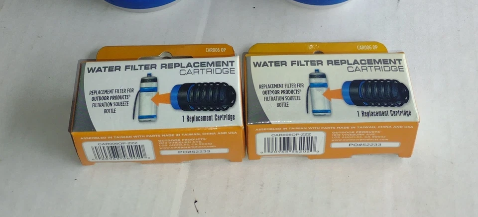 (2) Outdoor Products Water Filtration Squeeze Bottles With (2) Extra Cartages - Image 3 of 4