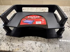 Staples 2-Shelf Vertical Stacking Letter Paper Trays Desk Organizer  Item 629130
