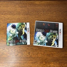 Virtue's Last Reward Nintendo 3DS OEM Case  Manual ONLY NO GAME