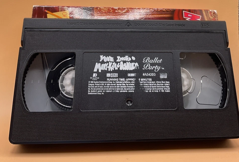 Mary Kate & Ashley's Ballet Party VHS 1998 You're Invited **Buy 2 Get 1 Free** - Image 3 of 3