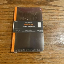 NEW/SEALED Field Notes Black Ice 3-pack Limited Edition (FNC-33, Winter 2016)