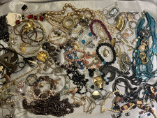 Grab Bag Vintage Costume Jewelry Necklaces/Bracelets/Earrings/Rings 3lb.10.1oz.