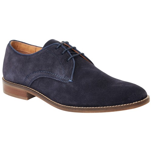 Base London Hombre Bronte Ante Zapatos Derby Estilo Informal Comodidad Verano - Imagen 7 de 16