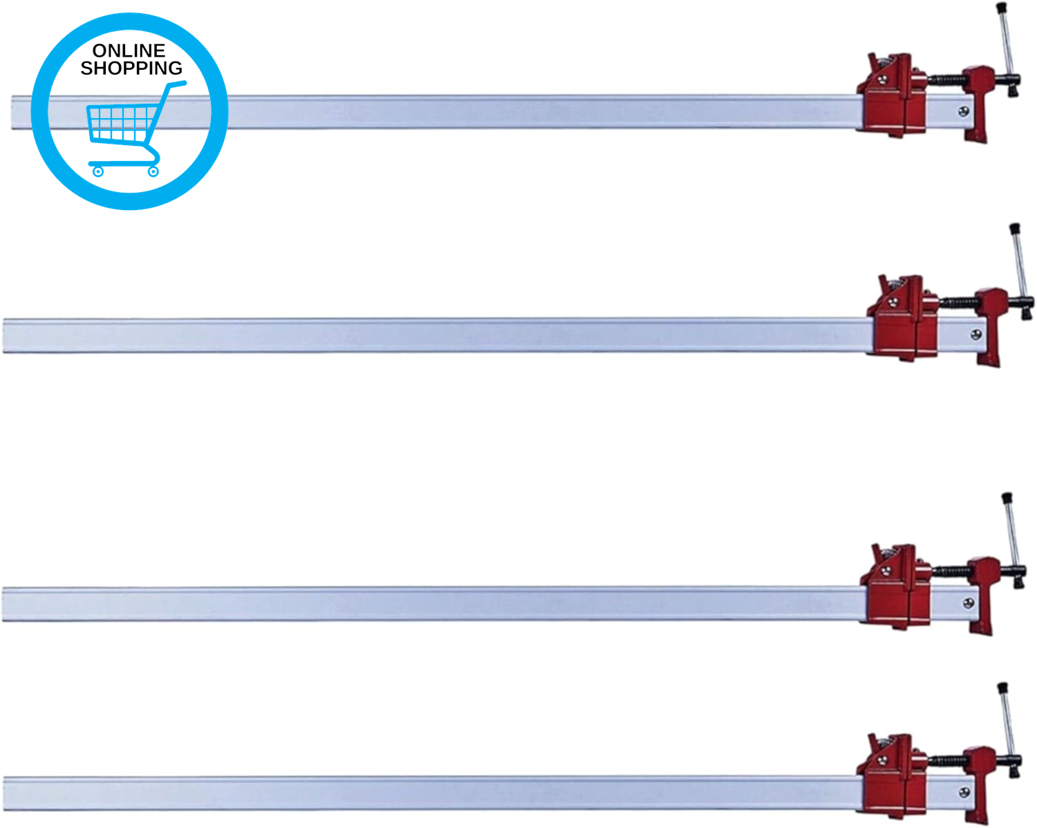 TW Wholesale 36'' Aluminium Quick Release Sash Clamp 36 Inch Lightweight Bar Cla