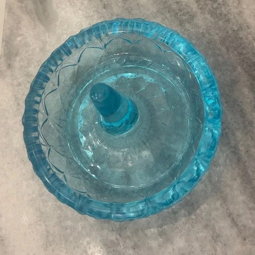 Vintage Fenton Turquoise Blue Ring Dish