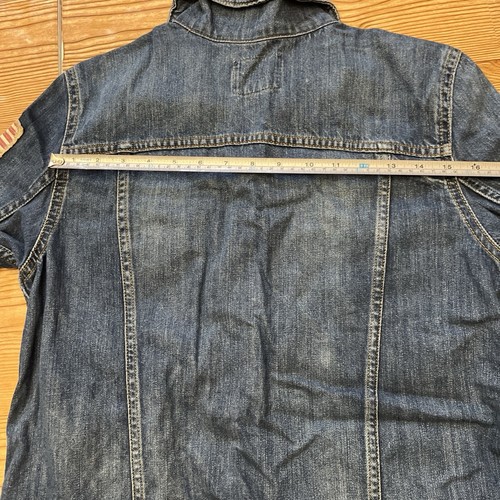 Polo Ralph Lauren 1967 Denim USA Flag Trucker Jacket Kid Size XL 18/20 READ DESC - Picture 18 of 22