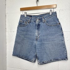 Vintage 90s Levi  s Denim Jean Shorts Women  s Size 8 Blue Faded USA