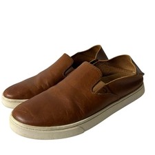 Olukai women  s Pehuea brown leather Slip-On Shoes size US 6.5 EU 36.5