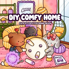DIY Comfy Home Cute  Cozy Coloring Book: Relaxation for Adults  Teens