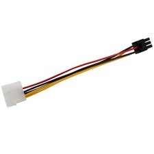 4-Pin Male to 6-Pin Female socket  Cable for PCIe PCI Express Adapter Z5T21790