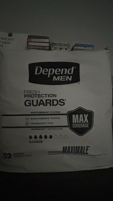 Depends Fresh Protection Guards For Men 52ct.