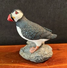 Puffin Model Figurine Figure Fishing Boat Beach Sea Bird Garden Gull Decor Resin