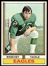 1974 Topps Wade Key #296 Philadelphia Eagles 