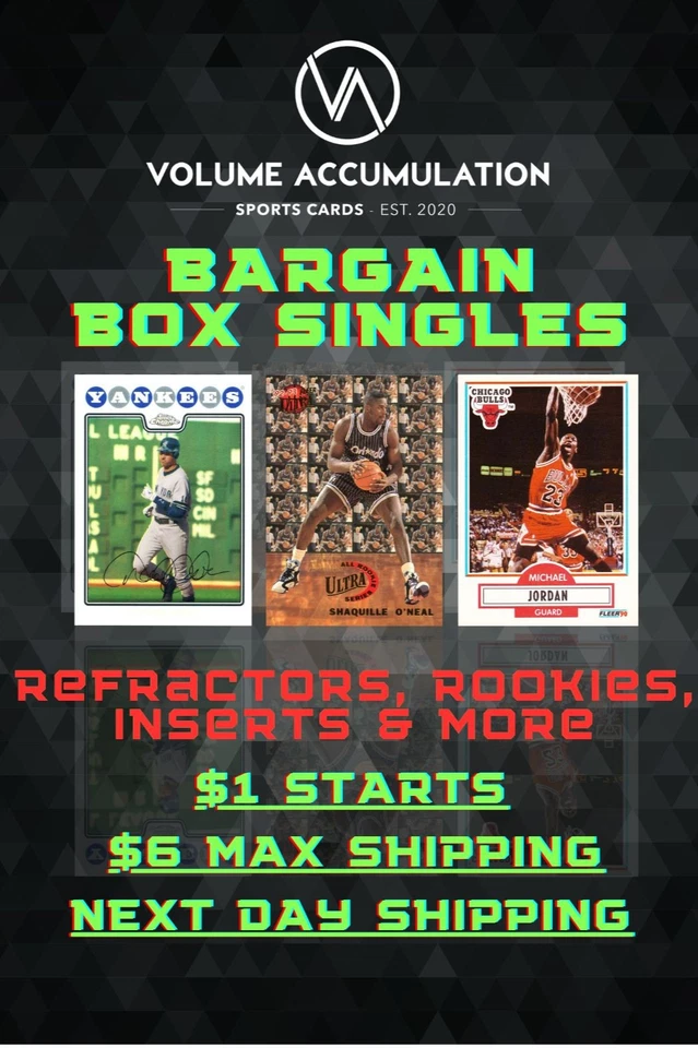 BARGAIN BOX SINGLES: Ep. 1 Debut! - $1 Starts! $6 MAX SHIPPING