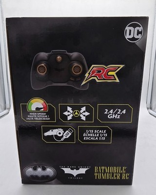 DC Comics Batman, Batmobile Tumbler RC Oficial, Escala 1:15, Edición Especial Coleccionable del 85º Aniversario de la Trilogía del Caballero Oscuro, Juguetes para Niños Varones de 4 Años en Adelante
