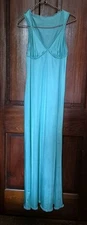 Vintage Vanity Fair Green Nightgown Small Womens 32 Nylon Lingerie Long Slip 