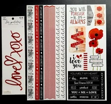 Creative Memories LOVE & ROMANCE stickers and Embellishnent. NEW. 