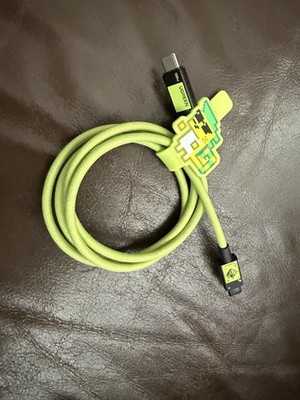 UGREEN Genshin Impact 100W USB-C Cable Fast Charging Kinich Ajaw Green Braided