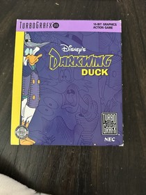 Turbo Grafx 16 Game Disneys Darkwing Duck CIB Complete In Box 