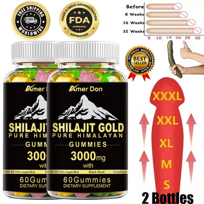 Male Performance Booster Gummies - Max Potency 120 Caps Long-Lasting Formula