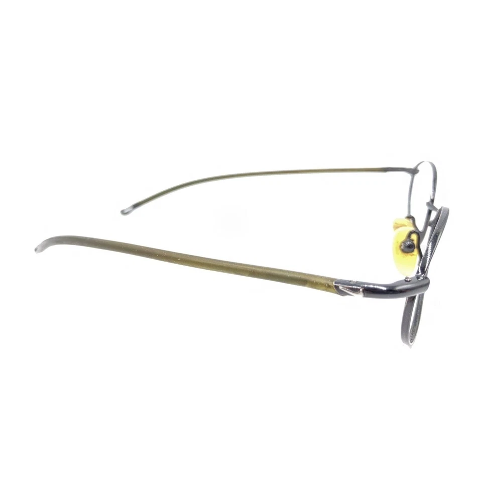 Monturas de gafas Nike Dark Gunmetal gris plateado ovaladas 140 diseñadores hombres mujeres Foto 4 de 4