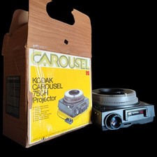Vtg Kodak Carousel 750H 35mm Slide Projector w/ Tray  Remote Tested Working