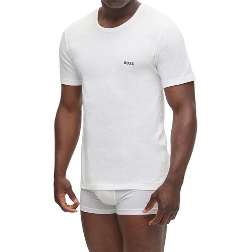 BOSS Herren T-Shirts Rundhals Shirt kurzarm Farbwahl reine Baumwolle 3er Pack - Afbeelding 37 van 48
