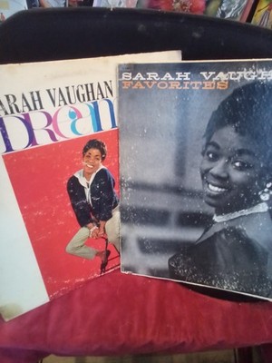 Sarah Vaughan Dreamy @ Favorites . 2 vinyl delights  Both VG + Nice Emus