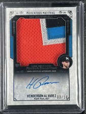 Alvarez, Henderson - 2015 Museum Collection - Patch/Autograph - 3/10