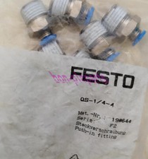 10PCS New FESTO QS-1/4-4 190644 Push-in Fitting