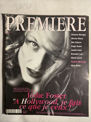 1994 Aug PREMIERE (French) Jodie Foster Hollywood je fais ce que je veux (CP264)