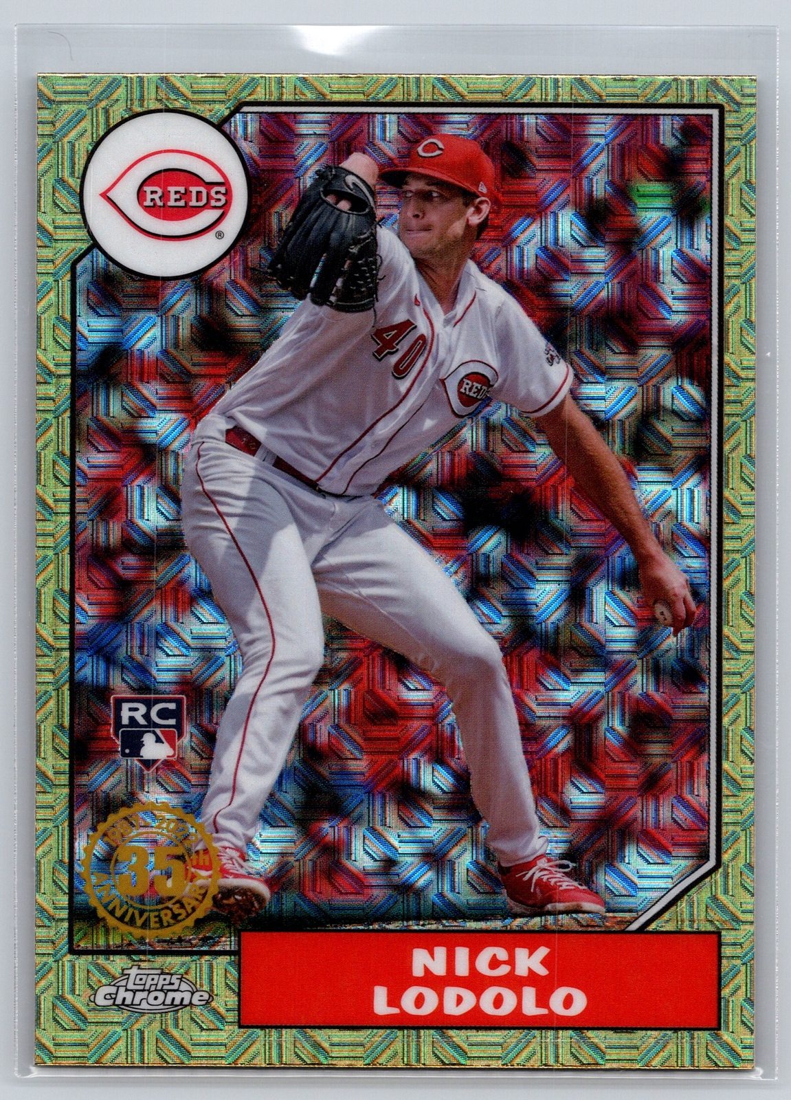 2022 Topps Update #T87C-22 Nick Lodolo 1987 Topps Mojo Silver Pack