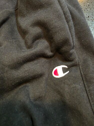 CHAMPION MENS BLACKREVERSE WEAVE JOGGING SWEAT PANTS SIZE XLARGE - Picture 4 of 11