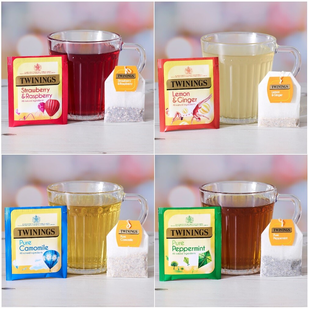 TWININGS Assortiment De Thé Vert Citron Et Menthe 20 Sachets