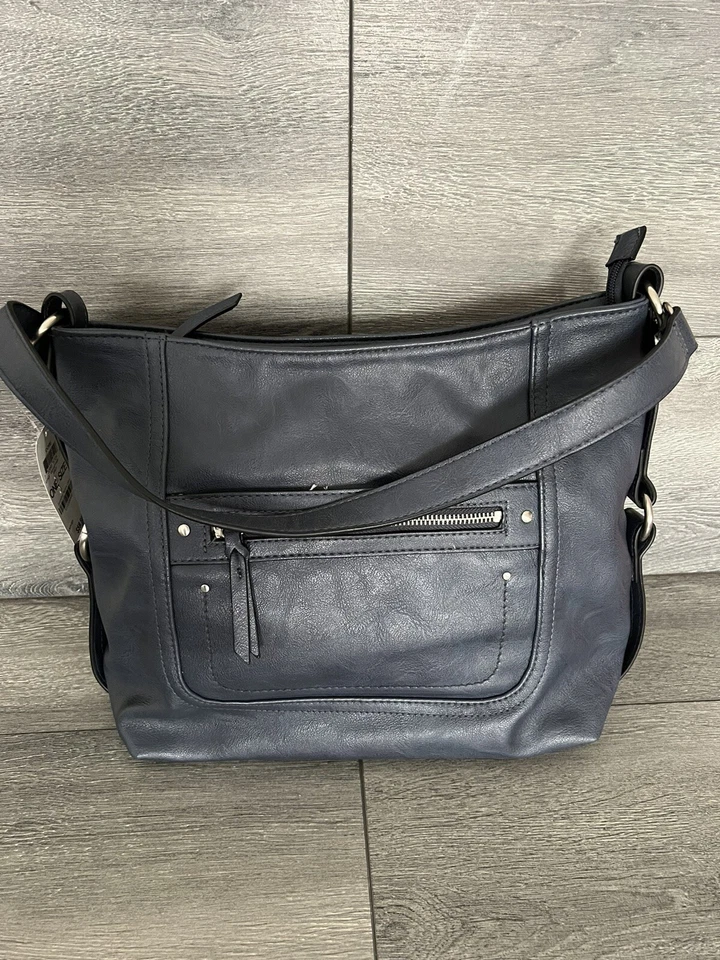 Bolso Hobo Bolsillo Carga INC International Concepts Azul Marino B000268 Foto 2 de 4