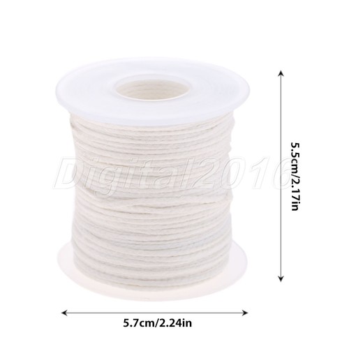 1Roll Smokeless Square Braid Candle Wick 61m Handmade Candle Unwaxed Cotton Core - Picture 12 of 12