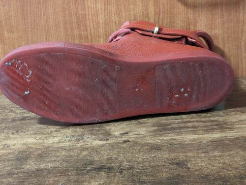 SCARPE BUSCEMI 100MM PELLE ROSSA MADE IN ITALY 46EU - Foto 9 di 18