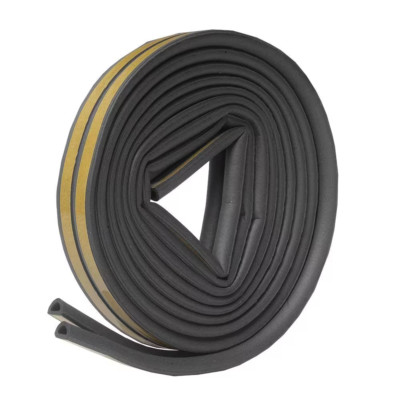 5/16 In. X 1/4 In. X 17 Ft. Grey D-Center EPDM Medium Gap Weatherseal Tape
